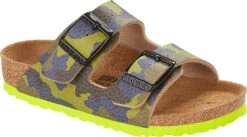 Birkenstock Children's Arizona -Footwear Store birkenstock childrens arizona desert soil lime aqua birko flor 1022099 42093.1686246145