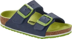 Birkenstock Children's Arizona -Footwear Store birkenstock childrens arizona desert soil vibrant blue birko flor 1015648 64931.1686246145