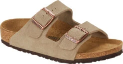 Birkenstock Children's Arizona -Footwear Store birkenstock childrens arizona taupe suede 1021704 20528.1686246146