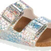 Birkenstock Children's Arizona Vegan -Footwear Store birkenstock childrens arizona vegan holographic silver microfiber 1022173 26870.1686255378