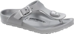 Birkenstock Children's Gizeh Essentials -Footwear Store birkenstock childrens gizeh metallic silver eva 1003497 30697.1585849502