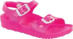 Birkenstock Children's Rio Essentials -Footwear Store birkenstock childrens rio essentials neon pink eva 126163 96440.1644859929
