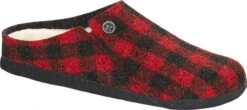 Birkenstock Zermatt Shearling -Footwear Store birkenstock unisex zermatt shearling red plaid wool felt 1017544 74995.1633980621