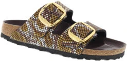 Birkenstock Women's Arizona Big Buckle -Footwear Store birkenstock womens arizona big buckle python brown microfiber 1018119 55115.1645836299