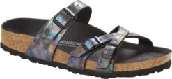 Birkenstock Women's Franca Vegan -Footwear Store birkenstock womens franca vegan iridescent black microfiber 1021262 35356.1686261938
