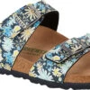Birkenstock Women's Sydney Vegan -Footwear Store birkenstock womens sydney vegan floral blue birko flor 102156 52368.1657897980