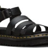 Dr. Martens Women's Blaire Hydro Leather Strap Sandal -Footwear Store dr martens womens blair hydro leather strap sandal black 24235001 91494.1652101575.600.600