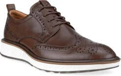 ECCO Men's ST.1 Hybrid Wingtip Derby Shoe -Footwear Store ecco mens st 1 hybrid wingtip derby shoe cocoa brown 83642401482 15130.1700834633