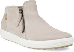 ECCO Women's Soft 7 Low Bootie -Footwear Store ecco womens soft 7 low bootie grey rose leather 43024302386 90430.1701992142