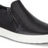 ECCO Women's Soft 7 Slip-on Side Zip Sneaker -Footwear Store ecco womens soft 7 slip on side zip sneaker black 47017301001 62895.1603836550
