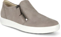 ECCO Women's Soft 7 Slip-on Side Zip Sneaker -Footwear Store ecco womens soft 7 slip on side zip sneaker warm grey 47017301375 43031.1603836550