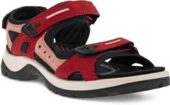 ECCO Women's Yucatan Sandal -Footwear Store ecco womens yucatan sandal chili red damask rose 06956360423 39775.1687214227