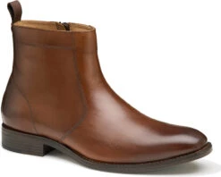Johnston & Murphy Lewis Zip Boot -Footwear Store johnston murphy mens lewis zip boot tan full grain 20 4210 61937.1664813103