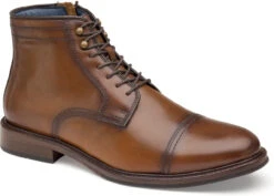Johnston & Murphy XC Flex Raleigh Cap Toe Zip Boot -Footwear Store johnston murphy mens xc flex raleigh cap toe zip boot tan full grain 20 2764 41506.1632160060
