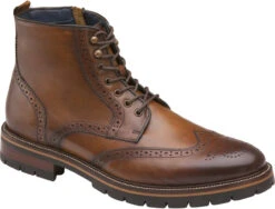 Johnston & Murphy XC Flex Cody Wingtip Zip Boot -Footwear Store johnston murphy xc flex cody wingtip zip boot tan full grain 20 5520 70243.1601932232