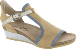 Naot Fiona -Footwear Store naot womens fiona nude nubuck feathery blue nubuck gold leather 5042 sgi 33419.1624506006