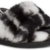 UGG Infants Fluff Yeah Slide Marble -Footwear Store ugg childrens infants fluff yeah slide marble black 1123638i blk 56614.1630085247