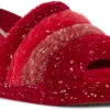 UGG Kids Fluff Yeah Metallic Sparkle -Footwear Store ugg childrens kids fluff yeah metallic sparkle red multi 1125952k remu 98217.1639077564.600.600