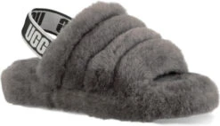 UGG Kids Fluff Yeah Slide 18 UGG Kids Fluff Yeah Slide -Footwear Store ugg childrens kids fluff yeah slide charcoal 1098494k chrc 37033.1647038453