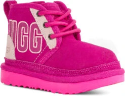UGG Kids Neumel Graphic Outline -Footwear Store ugg childrens kids neumel graphic outline pink multi 1130787k pkmu 69681.1662609722