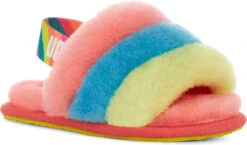 UGG Toddlers Fluff Yeah Slide -Footwear Store ugg childrens toddlers fluff yeah slide peach bliss multi 1124931t pbmt 34575.1651776272