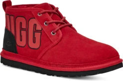 UGG Men's Neumel Graphic Outline -Footwear Store ugg mens neumel graphic outline samba red black suede 1130715 srbs 44128.1659641551