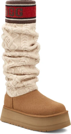 UGG Women's Classic Sweater Letter Tall -Footwear Store ugg womens classic sweater letter tall chestnut 1144044 che 87626.1700838138