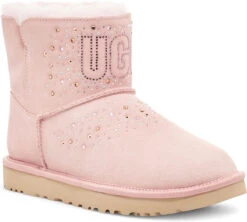 UGG Women's Classic UGG Bling Mini -Footwear Store ugg womens classic ugg bling mini pink cloud 1112494 pcd 71699.1602023525