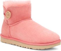 UGG Women's Mini Bailey Button II -Footwear Store ugg womens mini bailey button 2 pink blossom 1016422 pbsm 72779.1631549679